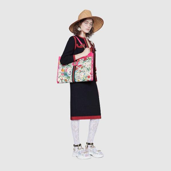 グッチ コピー 19SS Borsa shopping Rajah misura grande 花柄 トート 9021807